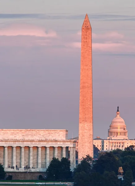 Закат над Вашингтоном — стоковое фото