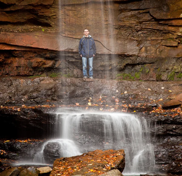 stock image Veil of water over Cucumber Falls