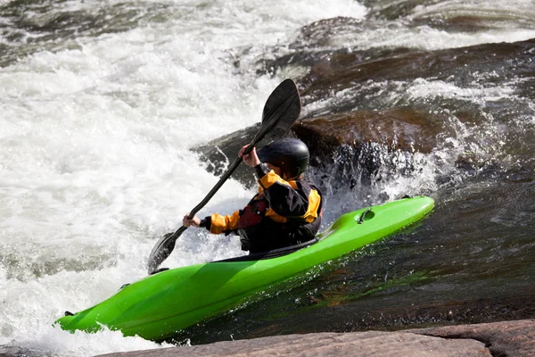 White water kayaking — Stock Photo, Image
