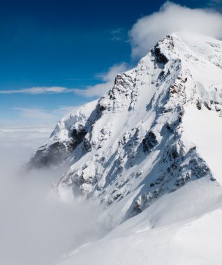 jungfraujoch üzerinde bakış açısı