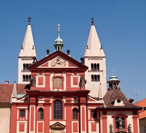 Edifici rossi a Praga — Foto Stock
