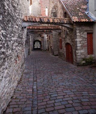 Katarina street in Tallinn clipart