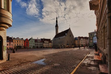 Raekoja square in Tallinn clipart