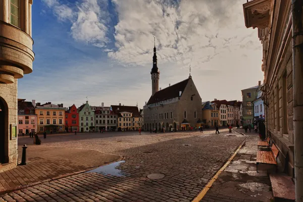 Raekoja square in Tallinn — Stock Photo, Image
