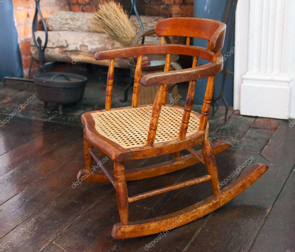 antique kids rocking chair