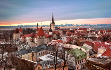 Old town of Tallinn clipart