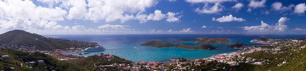 Town of Charlotte Amalie and Harbor — Stock Photo, Image