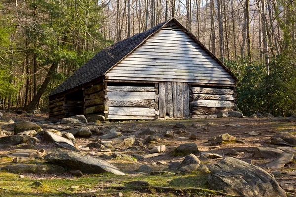 Antiguo granero en Smoky Mountains — Foto de Stock