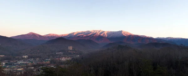 Pôr do sol em Smoky Mountains — Fotografia de Stock