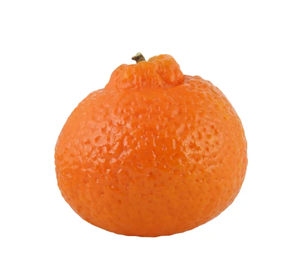 Mandarina naranja sobre blanco —  Fotos de Stock