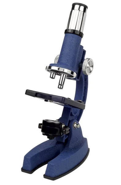 Microscopio en blanco Imagen de stock