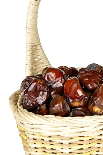 Dates in the basket — Stock Photo, Image