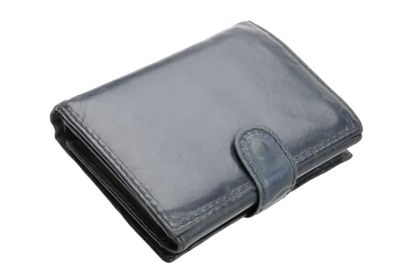 Eski deri cüzdan — Stok fotoğraf