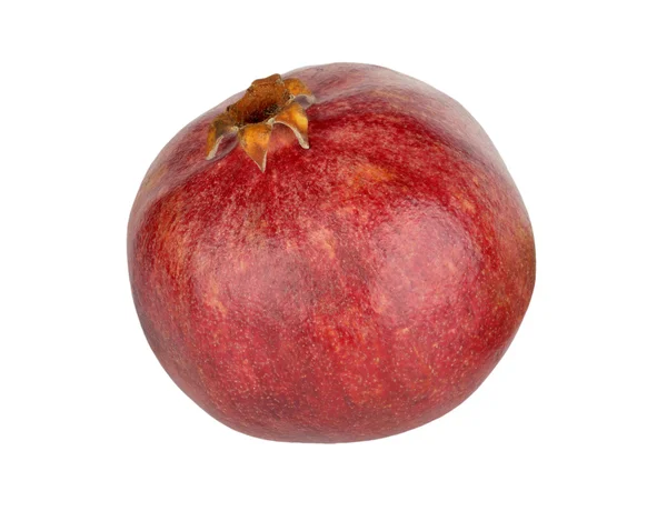 Ripe Pomegranate Isolated White Background — Stock Photo, Image