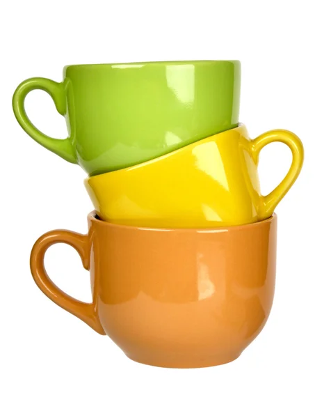 Tasses Céramique Colorée — Photo