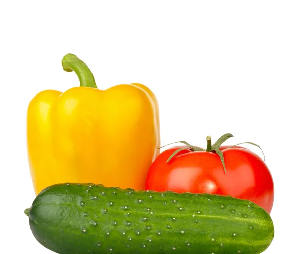 Grönsaker på vit — Stockfoto