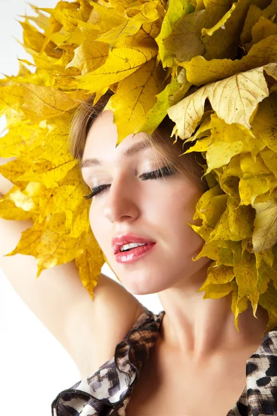 Beautiful autumn women. — Stock Photo, Image