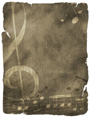 Grunge musical background. clipart