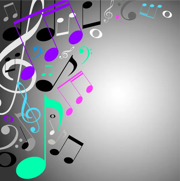 Musical background. Note — Stock Vector