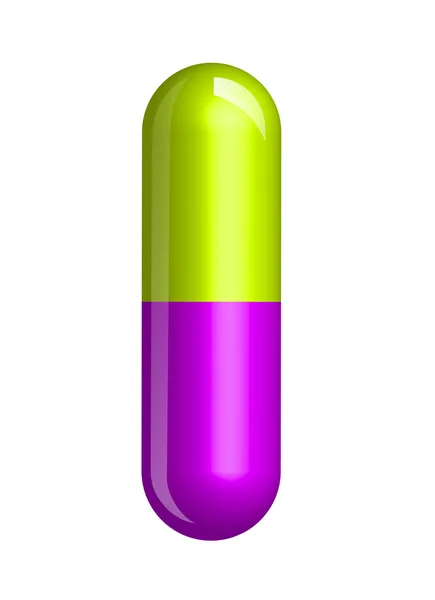 Uma cápsula colorida — Fotografia de Stock