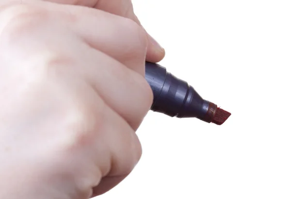 Hand Writting Pen Isolated Withe Background — Stock Photo, Image