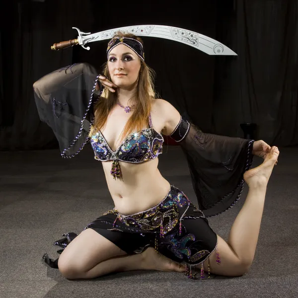 Oriental woman dancer