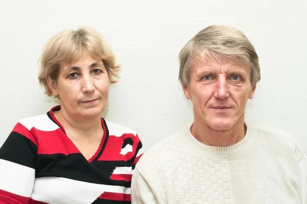 Porträtt av äldre par. två gamla — Stockfoto
