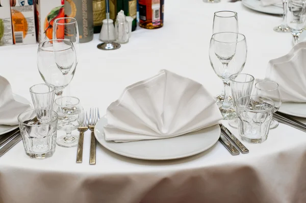 Formele Diner Service Zoals Een Bruiloft Banket — Stockfoto