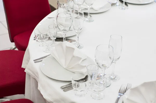 Bir Düğünde Gibi Resmi Yemek Servisi Ziyafet — Stok fotoğraf