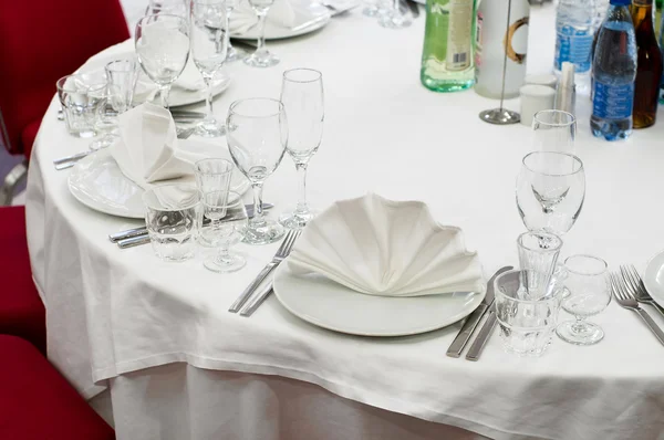 Festlicher Abendessen Service Wie Bei Einer Hochzeit Bankett — Stockfoto