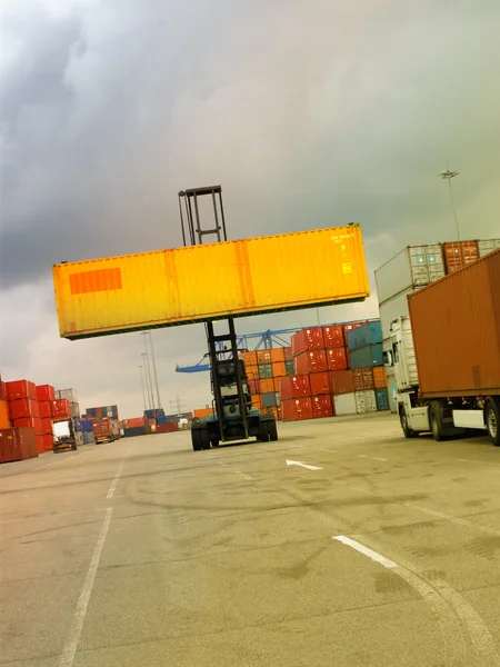 Containervervoer — Stockfoto
