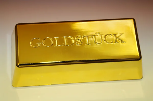 Gold Bar Isolated Background — Stock Photo, Image