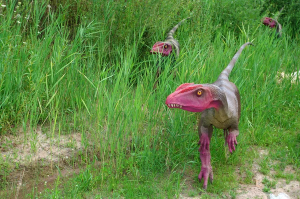 stock image Models of dinosaurs in Jurassic Park