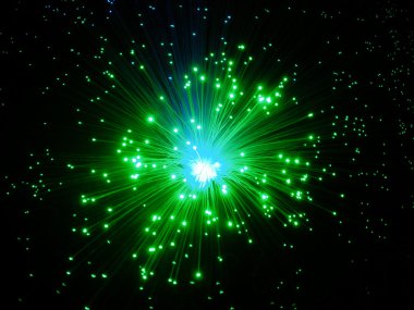 Fiber optics lights at night clipart