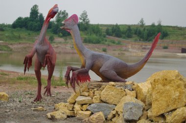 Models of dinosaurs clipart