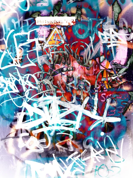 Graffiti em uma parede — Fotografia de Stock