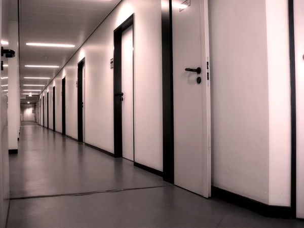 Yumuşak Filtre Hastanede Uzun Koridor — Stok fotoğraf