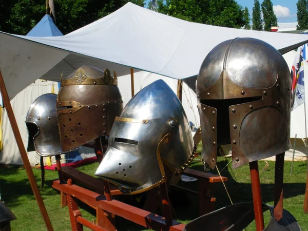 Середньовічний Ігри - боєприпасів і обладнання — стокове фото