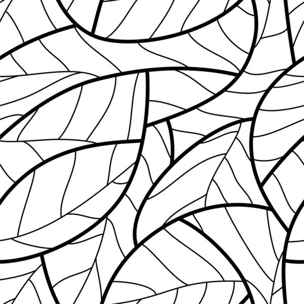 Безшовні малюнком листя — стоковий вектор