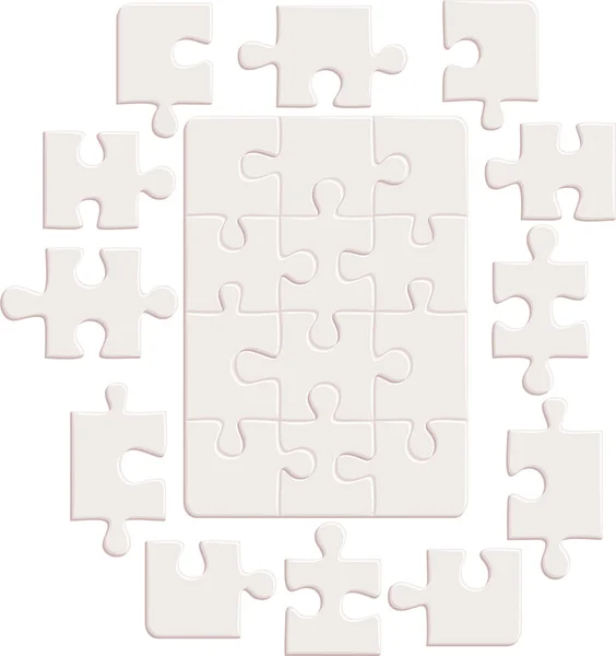 Puzzle-Hintergrund — Stockvektor