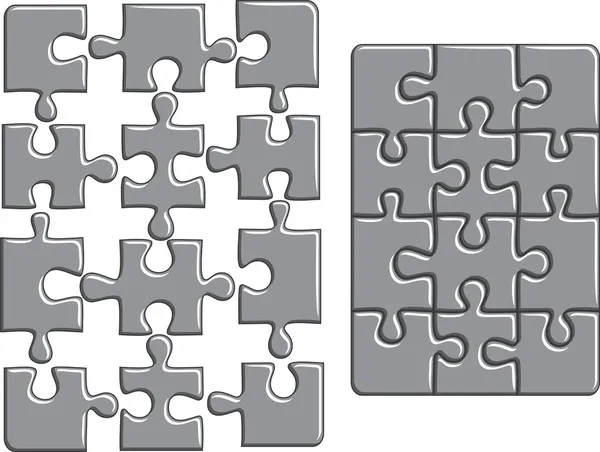 Puzzle Hintergrund Vektorillustration — Stockvektor