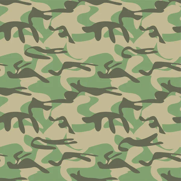 Camouflage Seamless Pattern Vector Illustration — Stock Vector