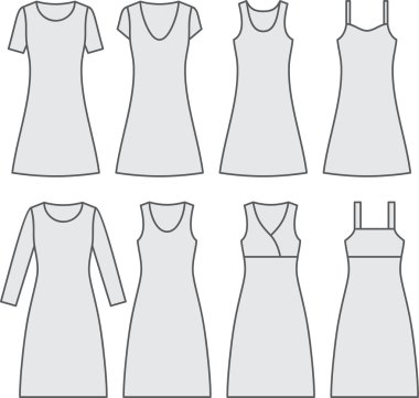 Woman's wear clipart