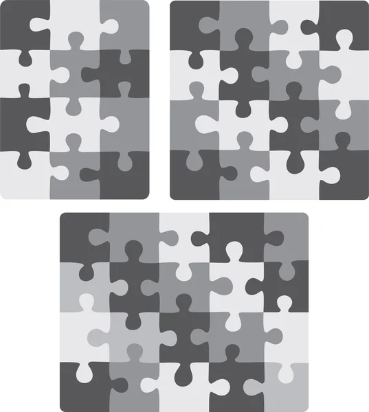 Modèles de puzzle (pièces amovibles ) — Image vectorielle