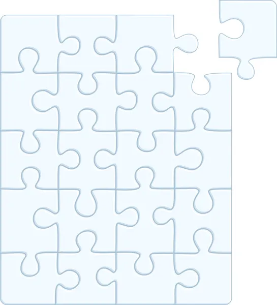 Puzzle-Muster (herausnehmbare Teile)) — Stockvektor