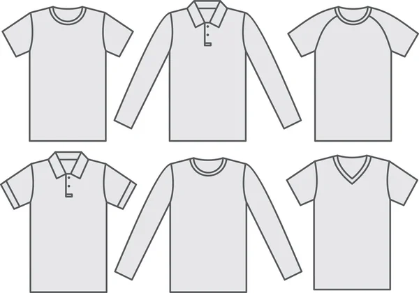 Conjunto de camisas — Vector de stock