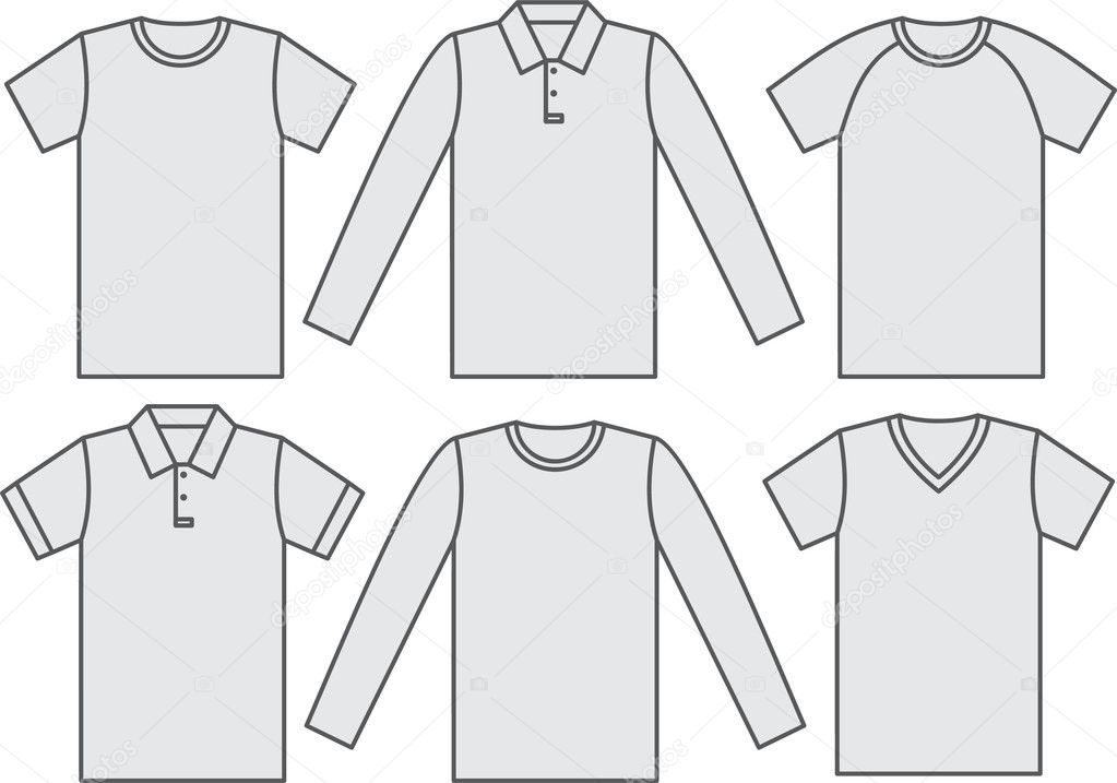 Set of shirts Stock Vector Image by ©khvost #5106730