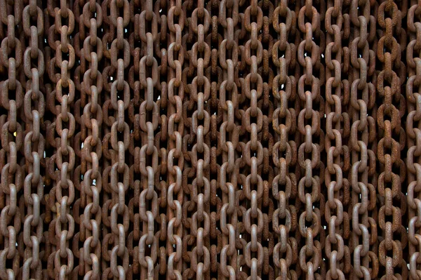 錆びた鎖背景 — ストック写真