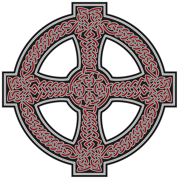 Prvek návrhu keltský kříž — Stockový vektor