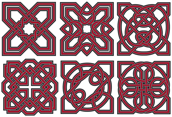 Set of celtic design elements — Stock Vector